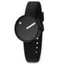 Picto 43360-0112B Black Small Watch with Black  Dial Black Silicone Strap