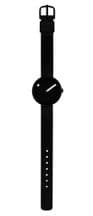 Picto 43360-0112B Black Small Watch with Black  Dial Black Silicone Strap