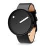 Picto 43361-4120B Black Medium Watch Black Dial Black Leather Strap