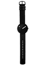 Picto 43361-4120B Black Medium Watch Black Dial Black Leather Strap