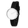 Picto 43363-0112S Steel Watch Small with White Dial Black Silicone Strap