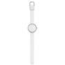 Picto 43363-0212S Steel Watch Small with White Dial White Silicone Strap