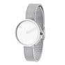 Picto 43363-0812 Steel Watch Small with White Dial Matt Steel Mesh Band