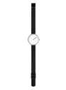 Picto 43363-1012 Steel Watch Small with White Dial Black Mesh Band