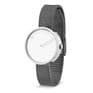 Picto 43363-1212 Steel Watch Small with White Dial Grey Mesh Band
