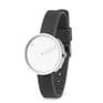 Picto 43363-3412S Steel Watch Small with White Dial Grey Silicone Strap