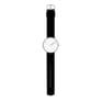 Picto 43364-0120S Steel Watch Medium with White Dial Black Silicone Strap
