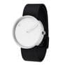 Picto 43364-1020 Steel Watch Medium with White Dial Black Mesh Band