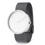 Picto 43364-1220 Steel Watch Medium with White Dial Grey Mesh Band