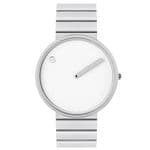 Picto 43364-2820 Steel Watch 40mm White Dial Brushed Steel Bracelet