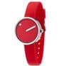 Picto 43366-0312 Steel Watch Small with Red Dial Red Silicone Strap