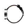 Picto 43369-4112S Steel Watch Small with Black Dial Black Leather Strap