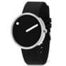 Picto 43370-0120S Steel Watch Medium with Black Dial Black Silicone Strap