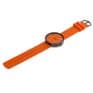 Picto 43374-0620 Steel Black Watch Medium with Orange Dial Silicone Strap