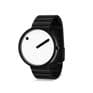 Picto 43379-2030 Black Steel Watch with White Dial Black Steel Bracelet 40mm