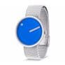 Picto 43380-0820 Steel Watch Medium with Blue Dial Matt Steel Mesh Band