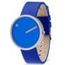 Picto 43380-4420MS Steel Watch Medium with Blue Dial Blue Leather Strap
