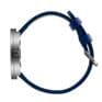 Picto 43380-4420MS Steel Watch Medium with Blue Dial Blue Leather Strap