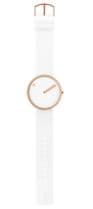 Picto 43383-0220R Rose Gold Watch Medium White Dial White Silicone Strap