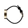 Picto 43385-4112G Gold Small Watch with Black Dial Black Leather Strap