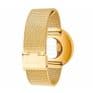 Picto 43387-0920 Gold Steel Watch Medium with Black Dial Gold Mesh Band