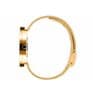 Picto 43387-0920 Gold Steel Watch Medium with Black Dial Gold Mesh Band