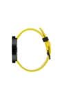 Picto 43388-6120B 40mm Watch Black Dial Canary Yellow Leather Strap