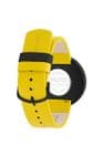 Picto 43388-6120B 40mm Watch Black Dial Canary Yellow Leather Strap
