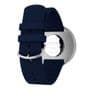 Picto 43393-0520S Steel Watch Medium with Navy Dial Navy Silicone Strap