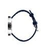 Picto 43393-0520S Steel Watch Medium with Navy Dial Navy Silicone Strap