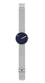 Picto 43393-0820 Steel Watch Medium with Navy Dial Steel Matt Mesh Band