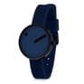 Picto 43394-0512B Black Small Watch with Navy Dial Navy Silicone Strap