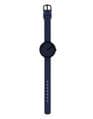 Picto 43394-0512B Black Small Watch with Navy Dial Navy Silicone Strap