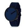 Picto 43395-0520B Black Medium Watch Navy Dial Navy Silicone Strap