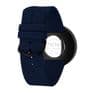 Picto 43395-0520B Black Medium Watch Navy Dial Navy Silicone Strap
