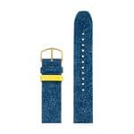 Picto Dark Blue Denim Strap with Gold buckle for 40mm Picto Watch 5220MG