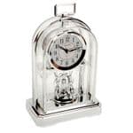 Rhythm Chrome Arched Mantel Clock with Rotating Pendulum 4SG744WR19