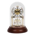Rhythm Gold Anniversary Clock with Wooden Base CRG121NR06