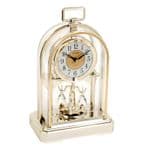 Rhythm Gold Arched Mantel Clock with Rotating Pendulum 4SG744WR18