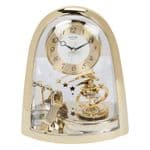 Rhythm Gold Astrological Mantel Clock with Pendulum 4SG607WS65
