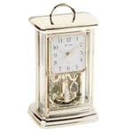 Rhythm Gold Oblong Mantel Clock with Rotating Pendulum 4SG771WR18