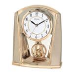 Rhythm Rose Gold Mantel Clock with Swinging Pendulum 4RP772WR13