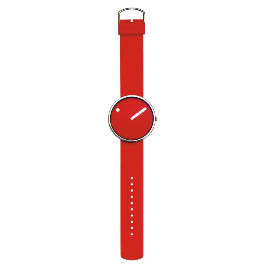 Rosendahl Picto Red Steel Watch Large 43368