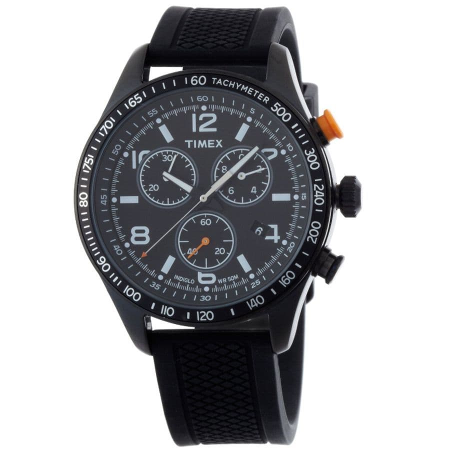 Timex R433 Timex Black Chronograph Gents Watch T2P043