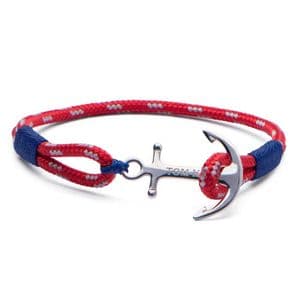 Tom Hope TM0023 Arctic Blue Sterling Silver Large Single Wrap Bracelet