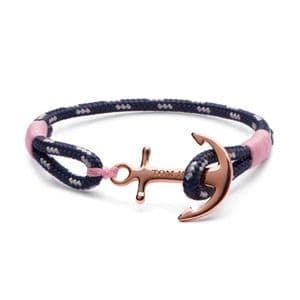 Tom Hope TM0140 Rose Gold Ladies Single Wrap Bracelet XS