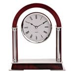 Widdop Arch Shaped Mahogany Cherry Wood Mantel Clock W2914