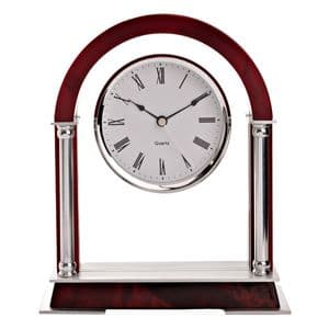 Widdop Arch Shaped Mahogany Cherry Wood Mantel Clock W2914