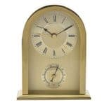 Widdop Arched Gold Aluminium Mantel Clock W2844