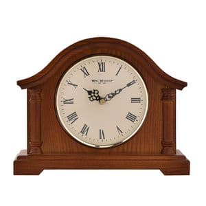 Widdop Broken Arch Wooden Mantel Clock W2651W